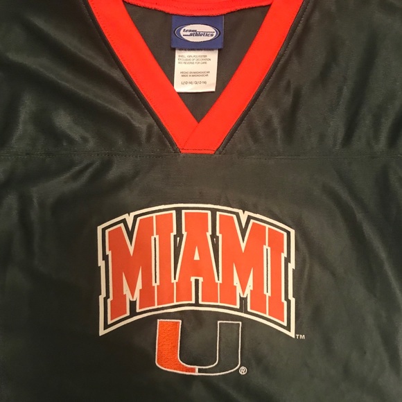 Miami U V Neck football jersey - Large - Picture 1 of 4